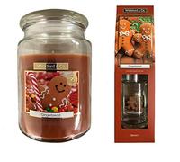 Wickford Scented Reed Diffuser & Candle Room Fragrance Set - Gingerbread