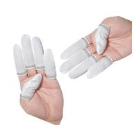 Wicking Cotton Work Finger Sleeves with Elasticated Edged and Anti Slip Dots Fit for Secure Object Manipulation Nonslip Finger Sleeves for Paper Sorting