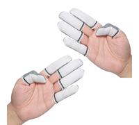 Wicking Cotton Work Finger Sleeves with Elasticated Edged and Anti Slip Dots Fit for Secure Object Manipulation Unisex Adjustable Thumb Finger Sleeves