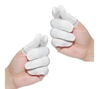 Wicking Cotton Work Finger Sleeves with Elasticated Edged and Anti Slip Dots Fit for Secure Object Manipulation Fit Protective Cotton Finger Guards