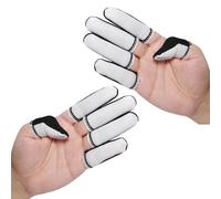 Wicking Cotton Work Finger Sleeves with Elasticated Edged and Anti Slip Dots Fit for Secure Object Manipulation Nonslip Finger Sleeves for Paper Sorting