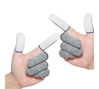 Wicking Cotton Work Finger Sleeves with Elasticated Edged and Anti Slip Dots Fit for Secure Object Manipulation Fit Protective Cotton Finger Guards