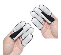 Wicking Cotton Work Finger Sleeves with Elasticated Edged and Anti Slip Dots Fit for Secure Object Manipulation Cotton Finger Guards for Handling