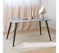 Wicklow Dining Table - 4 Seater - 140cm - Grey Ceramic