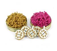 Wicks and Cork Floats for Orthodox Vigil Oil Lamps - Beeswax and Paraffin Wicks for Floating Candles, for Home or Church Use (Beeswax and Red)