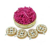 Wicks and Cork Floats for Orthodox Vigil Oil Lamps - Beeswax and Paraffin Wicks for Floating Candles, for Home or Church Use (Red)