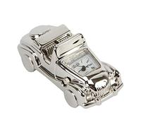 WID Miniature Silver Plated Convertible Sports Car Clock