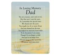 Widdle Celebrations In Loving Memory Dad Waterproof Graveside Memorial Card - TY192