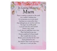 Widdle Celebrations In Loving Memory Mum Waterproof Graveside Memorial Card - TY189