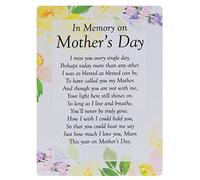 Widdle Celebrations In Memory on Mother's Day Waterproof Graveside Memorial Card - TY190