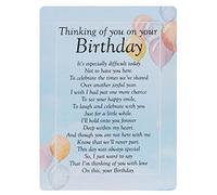 Widdle Celebrations Thinking of you on your Birthday Waterproof Graveside Memorial Card - TY207