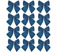 Widdle Gifts 12 Pack 8cm Navy Bows Christmas Tree Decoration Crafting Wedding 2369