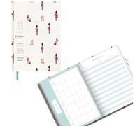 Widdle Gifts 2026 Diary Cath Kidston A6 Guards Ditsy Week to View Diary with Monthly Planner 1419