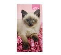 Widdle Gifts 2026 Slim Pocket Diary - Two Weeks To View - suitable for Home, Bag, Office or School (Ragdoll Kitten 6175)