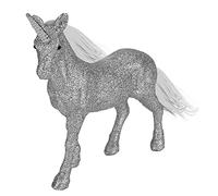Widdle Gifts 20cm Glitter Standing Unicorn Christmas Decoration - Silver