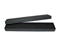 Widdle Gifts 21cm x 4cm Black Box Bracelet Pendant Necklace Cardboard Storage Case Jewellery Presentation Organizer
