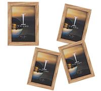 Widdle Gifts 4" x 6" iFrame Set of 4 Photo Frames Oak finish 8079