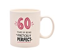 Widdle Gifts 60th Birthday Mug Pink Number with Wording Women Vintage Keepsake Coffee Mug Tea Mug, Come in Matching Box 7411