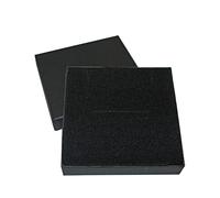 Widdle Gifts 9cm x 9cm Black Box Bracelet Pendant Necklace Cardboard Storage Case Jewellery Presentation Organizer