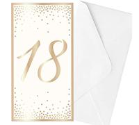 Widdle Gifts Birthday Money Wallet & Envelope - 18th 4385, Cream