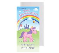 Widdle Gifts Birthday Money Wallet with Envelope Great Granddaughter Pink Pony Design