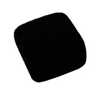 Widdle Gifts BLACK Velvet Flock Jewellery Ring/Earring/Charm Hinged Gift Box 5cm x 5cm