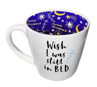 Widdle Gifts Boxed Mug Beautifully Patterned Inside and Out, Suitable for Birthday, Christmas, Mother's Day, Father's Day (Wish I was Still in Bed - 4195)