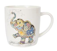 Widdle Gifts Bug Art Fine China Mug Tableware | Ceramic Coffee Mug for Home or Work | Large Mug for Hot Drinks | Tea Cup (Eddie Elephant 1767)