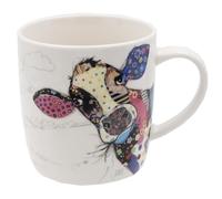Widdle Gifts Bug Art Mug Tableware | Ceramic Coffee Mug for Home or Work | Large Mug for Hot Drinks | Tea Cup in Matching Gift Box (Connie Cow 1774)
