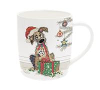 Widdle Gifts Bug Art Stylish Christmas Mug, Christmas Coaster or Christmas Bag - Mutt Design (Mug 6675)