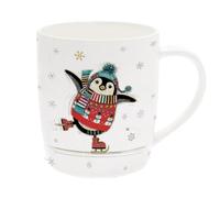 Widdle Gifts Bug Art Stylish Christmas Mug, Christmas Coaster or Christmas Bag - Penguin Design (Mug 6644)