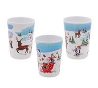 Widdle Gifts Children's Christmas Design Melamine Tableware, Blue Winter Unisex Design (11cm Beaker 5950)