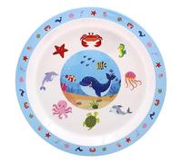 Widdle Gifts Children's Reuseable Melamine Tableware BPA Free Sea Life Design (22cm Plate 2540)