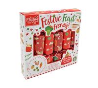 Widdle Gifts Christmas Crackers Novelty Game 6 Pack 22cm Cracker with Hats, joke and snap (Festive Feast Frenzy 0448)