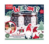 Widdle Gifts Christmas Crackers Novelty Game 6 Pack 22cm Cracker with Hats, joke and snap (Who am I? 4539)