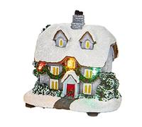 Widdle Gifts Christmas Mini LED Village Scene Light Up Decoration - Battery Operated - House A
