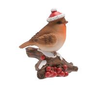 Widdle Gifts Christmas Robins Figurine/Statue Room Decoration - Branch with Berries