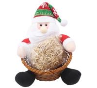 Widdle Gifts Christmas Santa Character Hamper Kit Basket Shredded Paper Cello Wrap Ribbon 9896