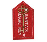 Widdle Gifts Christmas Santa's Magic Key 6cm Metal Key with Felt Keyring 6649