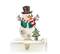 Widdle Gifts Christmas Stocking Hanger 17cm Stocking Holder for Fireplace Mantle Hooks Christmas Decoration (Snowman 1390)