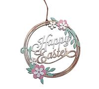 Widdle Gifts Easter Art Deco Decorations, Room Ornament - 15cm Happy Easter Hanging Sign 7264