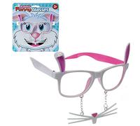 Widdle Gifts Easter Dressing up Novelty Bunny Rabbit Glasses with Whiskers 8982