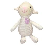 Widdle Gifts Easter Fun Dog Toy with Squeaker - 38cm long Plush - Durable for enthusiastic play (Easter Lamb 3749)