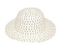 Widdle Gifts Easter Woven Bonnets, Arts and Crafts - Bonnet Summer Hat - White 2493