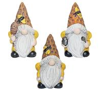 Widdle Gifts Garden Gonk with Beehive Set of 3 Mini Garden Ornaments - 3411