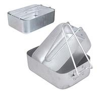 Widdle Gifts Ltd Camping/Outdoor Eating/Drinking Gear - Set 2 Aluminium Mess Tins 3029