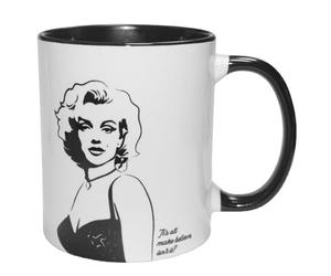 Widdle Gifts Marilyn Monroe Mug Black and White 11oz Icon Gift for Her/Him