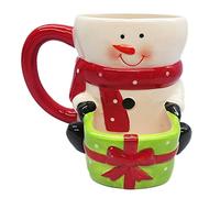 Widdle Gifts Novelty Christmas Mug with Cookie Holder - Snowman Design 9086