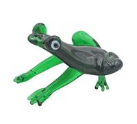 Widdle Gifts Objets D'Art Objets dArt Miniature Glass hand blown Animal Ornament (Green Frog 3362)