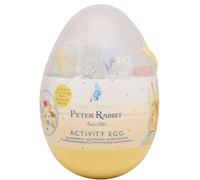 Widdle Gifts Peter Rabbit Easter Craft Activity 28cm Eastyer Egg Reusable with Colouring Stamps Stickers Crayons Paper Cut Outs Creative Art Set for Children 9810